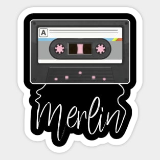 Classic Merlin Proud Name Quotes 70s 80s 90s Sticker